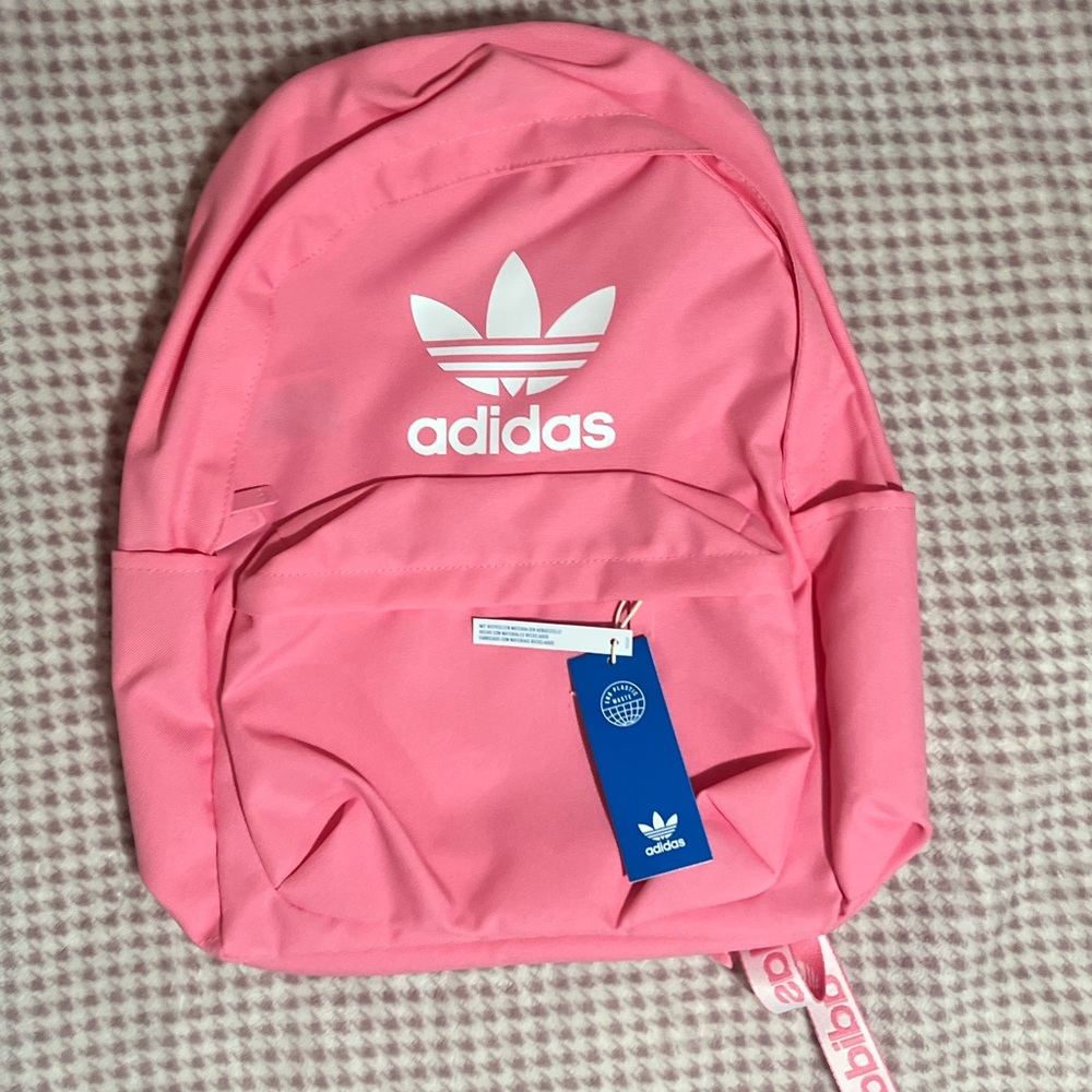 New pink adidas backpack